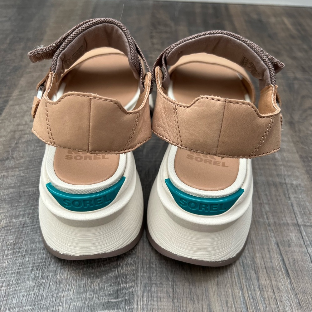 Sorel Tan and Brown Platform Sport Sandals - Picture 4 of 5
